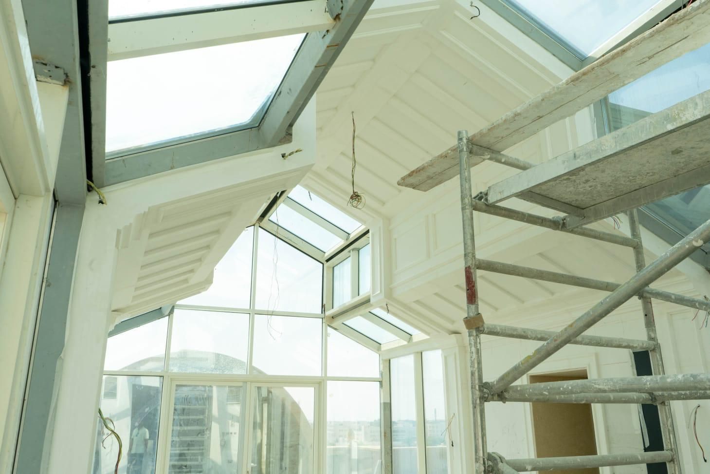 Structural rooflight under construction