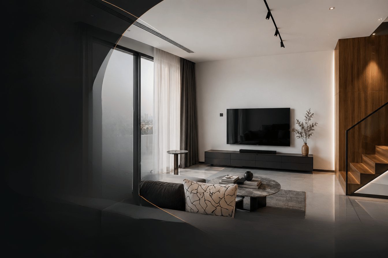 Contemporary living room interior designed by ArtCastle