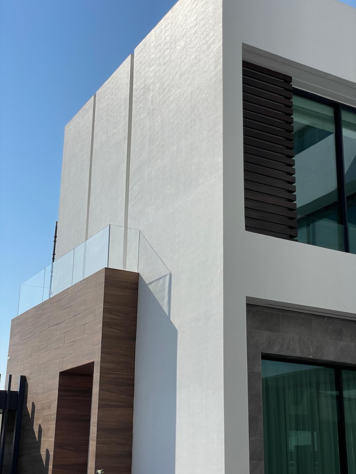 Modern villa facade